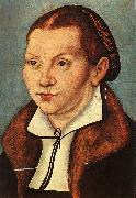 Lucas  Cranach Portrait of Katharina von Boyra Germany oil painting artist